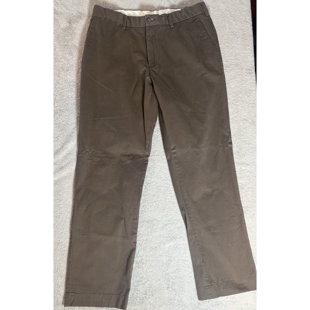 Polo Ralph Lauren Pants Mens 34x30 (hemmed)Brown Stretch Classic Fit Chino 34x32